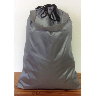 181246-GREY PLAIN LAUNDRY OR UTILITY BAG W/GREY HANDLE